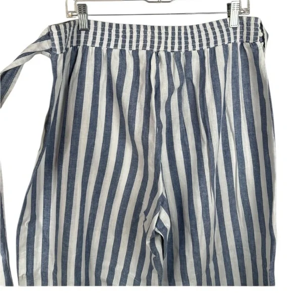BEACHLUNCHLOUNGE SIZE LG LINNEN AND COTTEN STRIPED PANTS - Picture 7 of 9